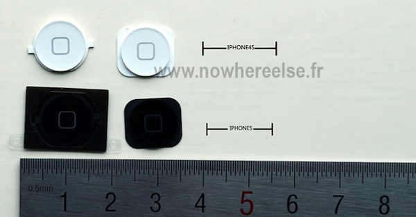 Nuovo iPhone: foto del cassetto SIM e del pulsante Home