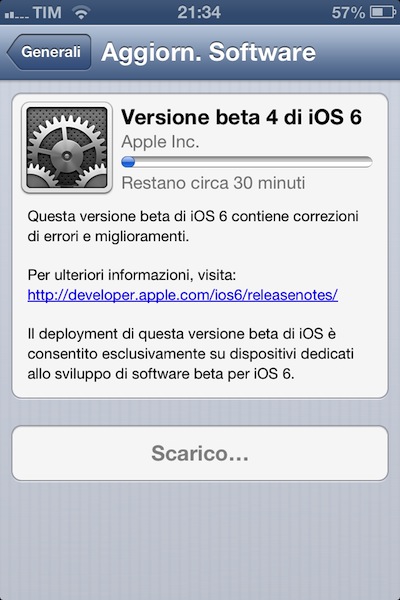 iOS 6 beta 4