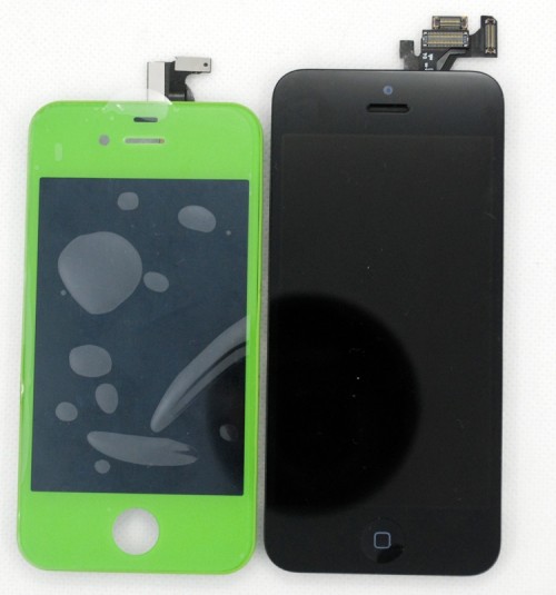iPhone 5: pannello frontale a confronto con iPhone 4S