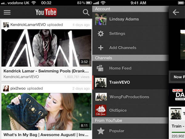 YouTube app