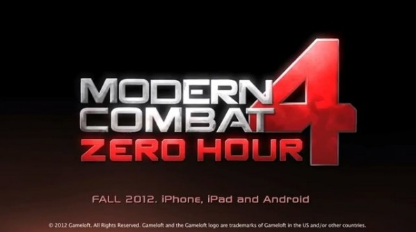 Modern Combat 4: Zero Hour verrà rilasciato in autunno