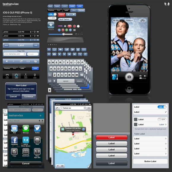 PSD di iOS 6 e iPhone 5 ora in rete