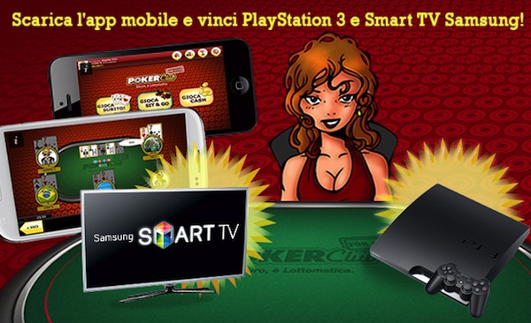 Vinci PS3 e Smart TV con Poker Club for Fans per iOS