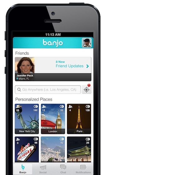 Banjo: la nota app per la geolocalizzazione arriva su iOS
