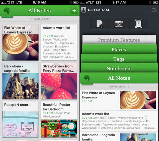 Evernote: versione 5.0 in App Store