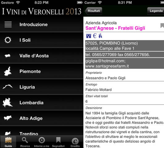 I Vini di Veronelli 2013: un'app per i fanatici del vino