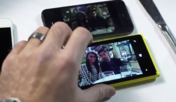 Lumia 920 vs iPhone foto