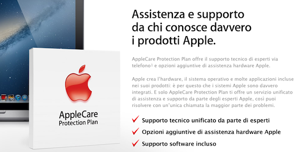 AppleCare: la pagina sul sito di Apple sempre più chiara 