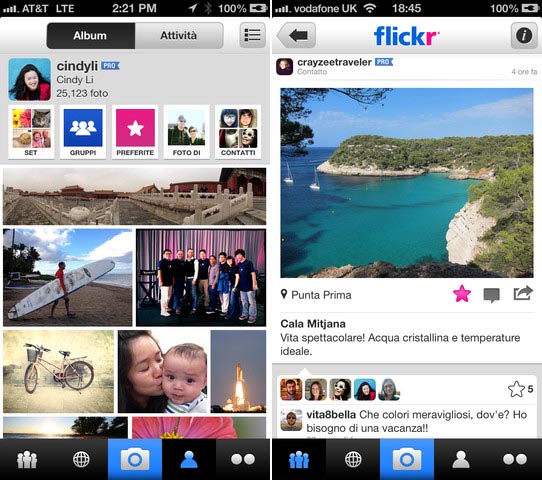 Flickr aggiorna l'app ispirandosi ad Instagram