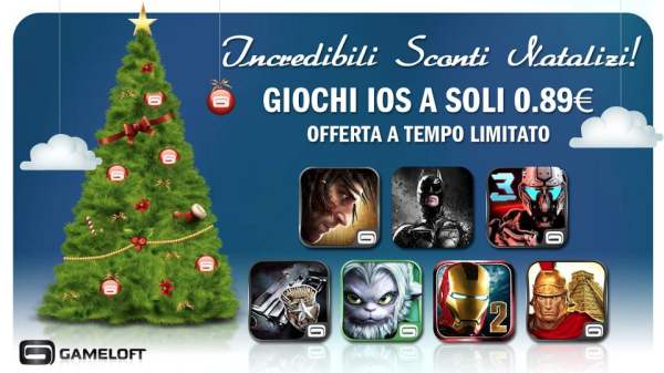 Gameloft: sette giochi in promozione per festeggiare il Natale
