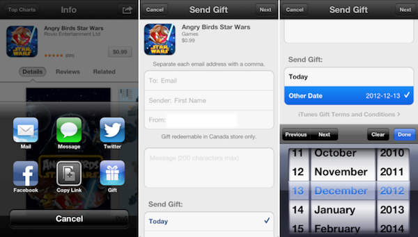App Store: torna l'opzione per regalare una applicazione da iOS 