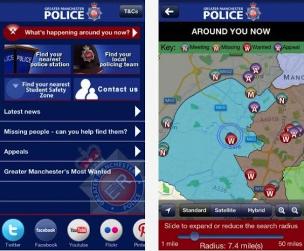 Manchester: una nuova app per aiutare ed essere aiutati dalla polizia