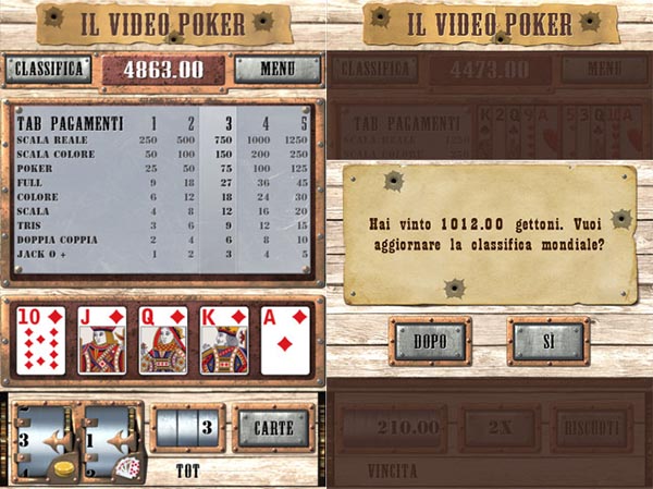 Il Video Poker sbarca su iPhone, nel vero senso della parola