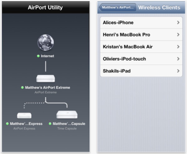 Apple aggiorna l'app AirPort Utility