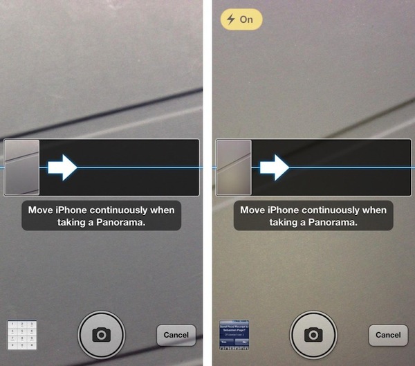 Flashorama aggiunge il flash alla modalità Panoramica di iOS 