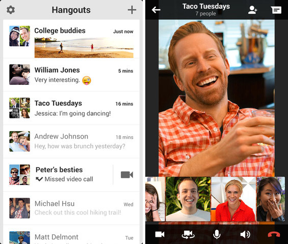 Google rilascia Hangouts in App Store