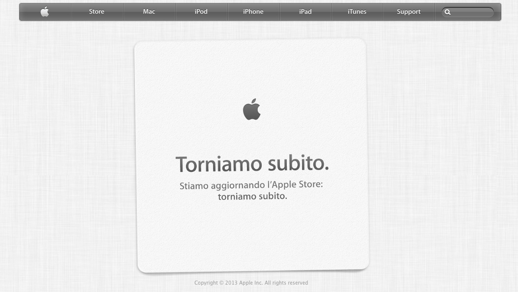 Apple Store offline