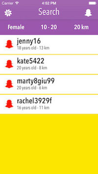 SnapSearch, l'app per trovare gli utenti Snapchat vicini 