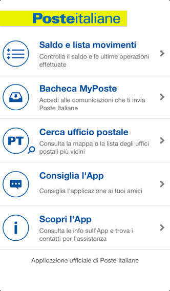 BancoPosta: app ufficiale su App Store