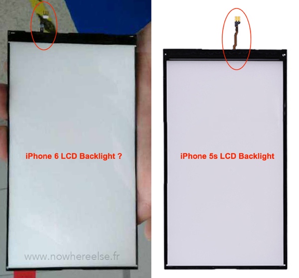 iPhone 6, una foto sulla retroilluminazione a LED