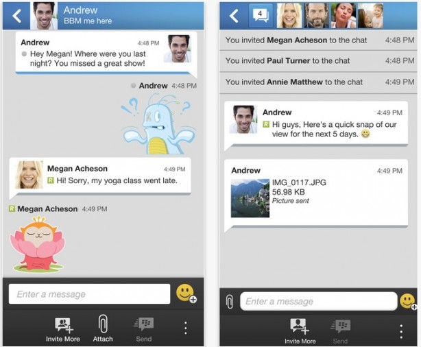 BlackBerry Messanger per iOS