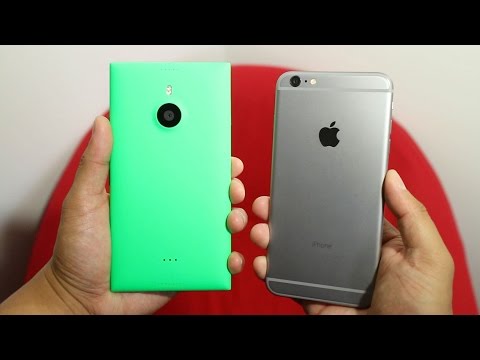 Video thumbnail for youtube video Lumia 1520 vs Iphone 6 Plus | iPhoner