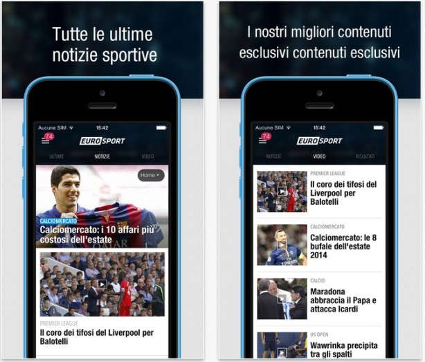 Eurosport per iOS