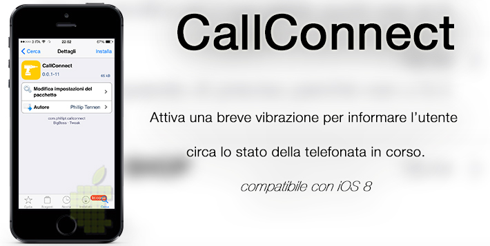 CallConnect, vibrazione durante la chiamata per iPhone