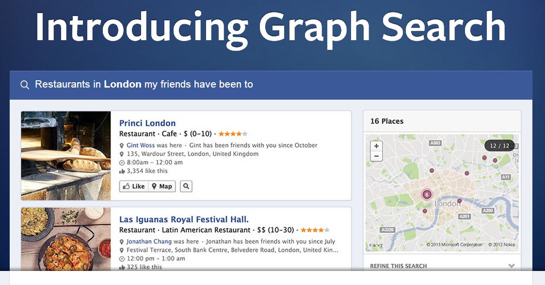 Graph Search di Facebook in arrivo su iPhone e iPad