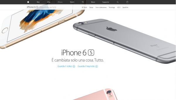iPhone 6S ed iPhone 6S Plus dal 9 ottobre in Italia