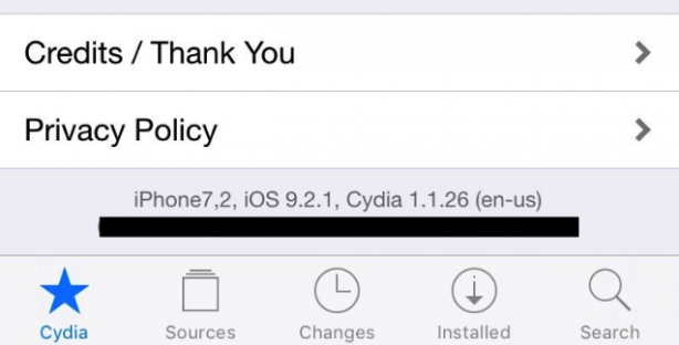 Jailbreak iOS 9.2, fake il lavoro del team @taoy_team