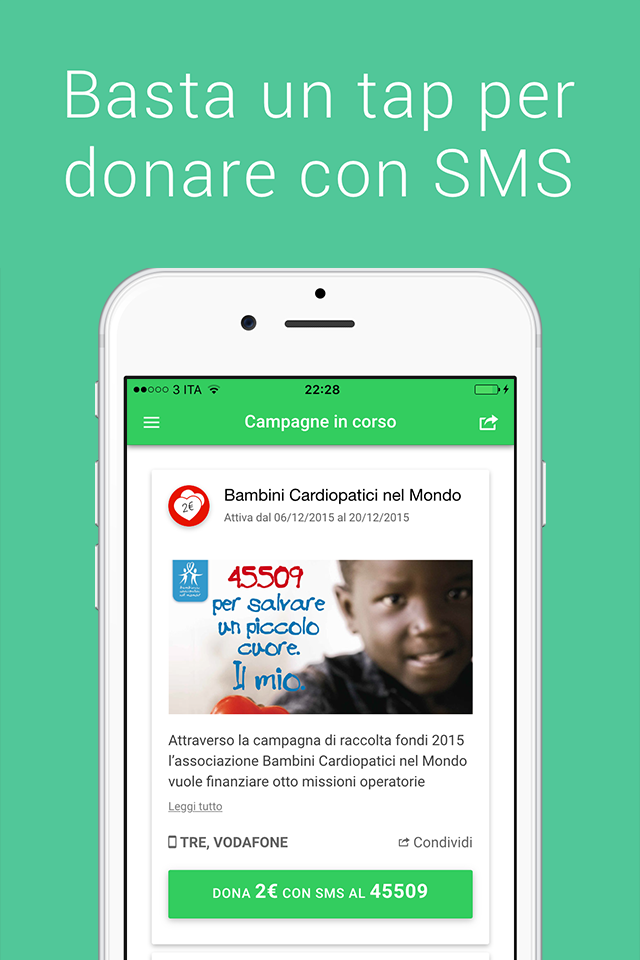 Donare con SMS