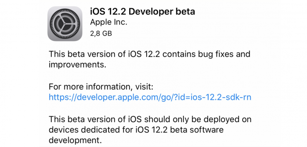 iOS 12.2